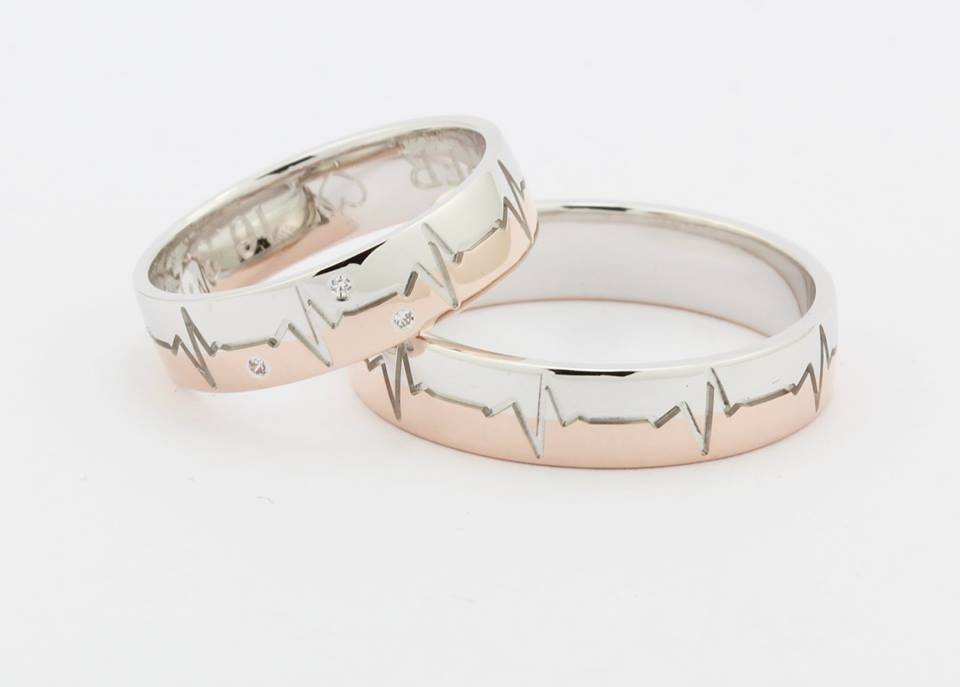 Čudovit poročni prstan z osebnim pečatom